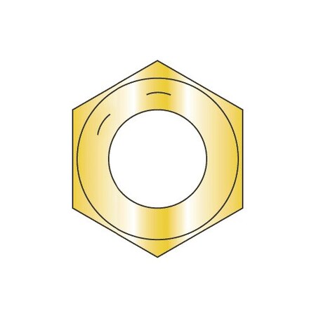 Newport Fasteners Hex Nut, 5/16"-24, Steel, Grade 8, Zinc Yellow, 17/64 in Ht, 3400 PK 867380-BR-3400